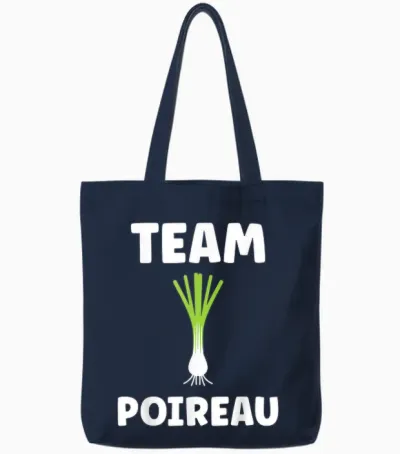 Humour Leek Vegetable Team Leek Tote Bags - Navy