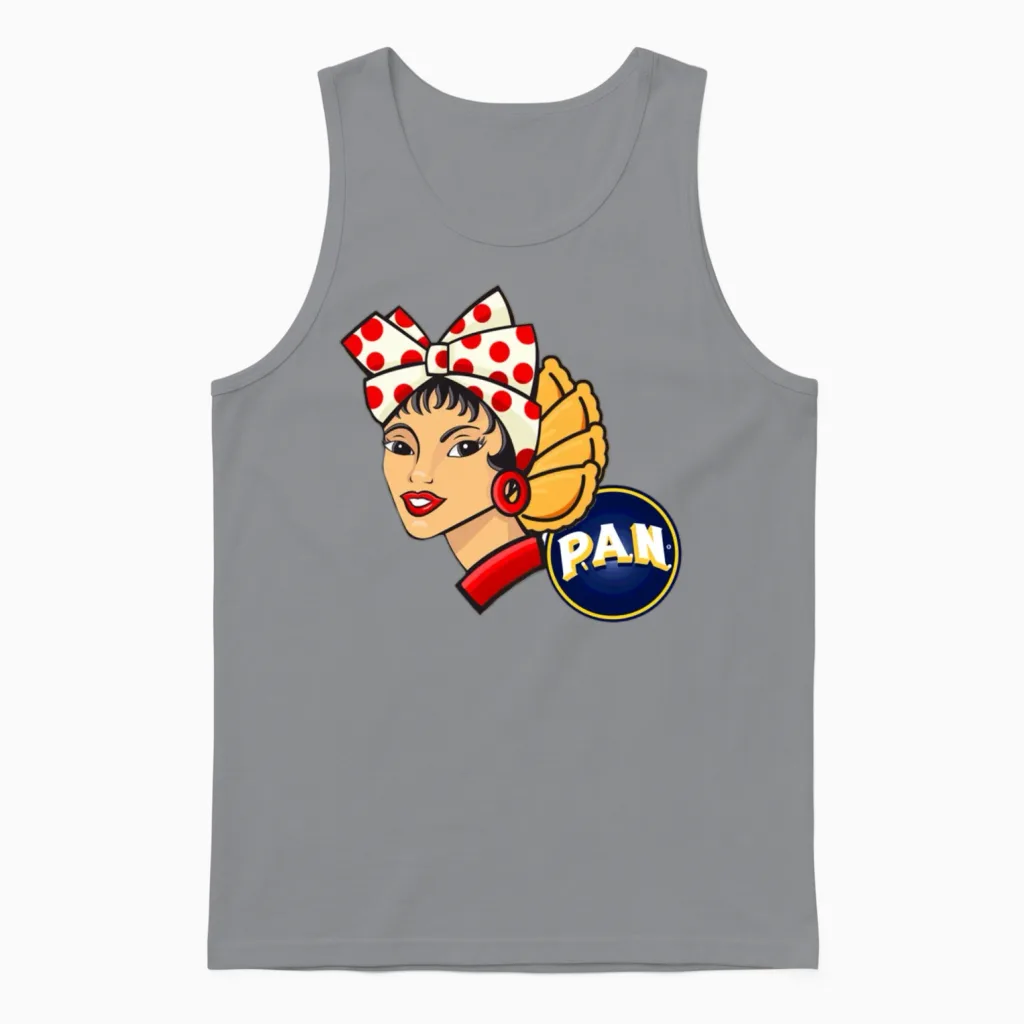 Empanada Con Masa De Harina Pan Unisex Tank Top in Sport Grey