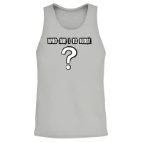 Who Am I to Judge ? Pope Francis Unisex Tank Top - Ash – 2