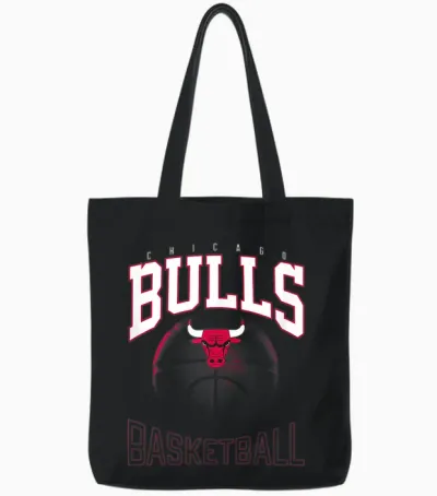 Fichiers Officiels Chicago Bulls X De La Nba Tote Bags - Black