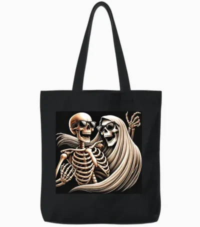 Funny Halloween Tote Bags - Black