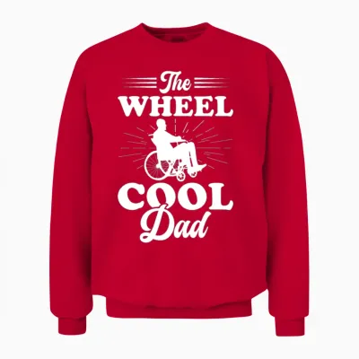 Funny Paraplegic Handicap Wheelchair Paraplegia Unisex Sweatshirt - Red