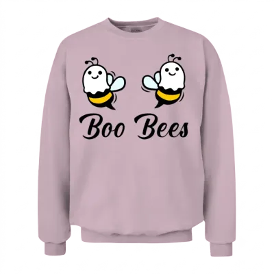 Funny Boo Bees Unisex Sweatshirt - Light Pink