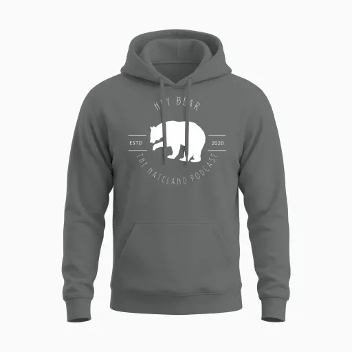 Hey Bear Dk Wildlife Gift Unisex Hoodie in Graphite Heather
