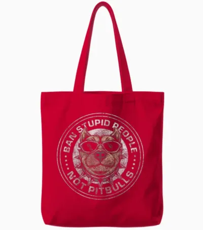 Dog Dog Breed Loyal Tote Bags - Red
