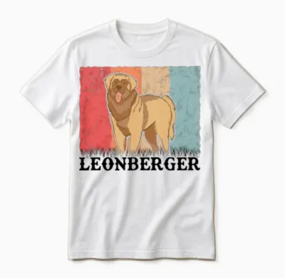 Leonberger Retro Unisex T-Shirt - White