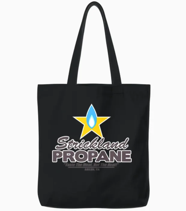 Strickland Propane Mens American Apparel Tote Bags in Black