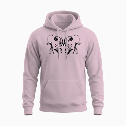 Custom Unisex Hoodie in Light Pink