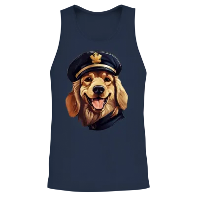 Dogs Police Unisex Tank Top - Navy