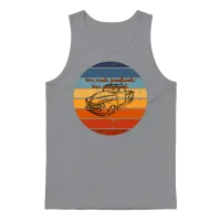 Retro Car — Cars & Muscle Unisex Tank Top - Sport Grey – 1