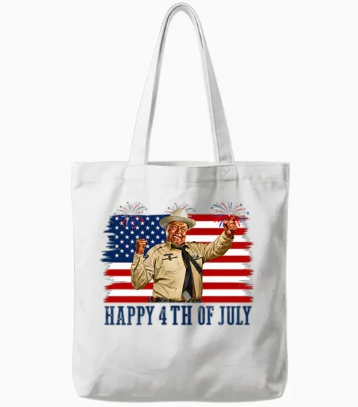 Happy 4th of July to All You Sumbitches Tote Bags - White