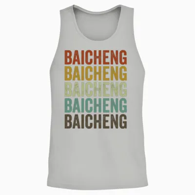 Baicheng China Retro Vintage Unisex Tank Top - Ash