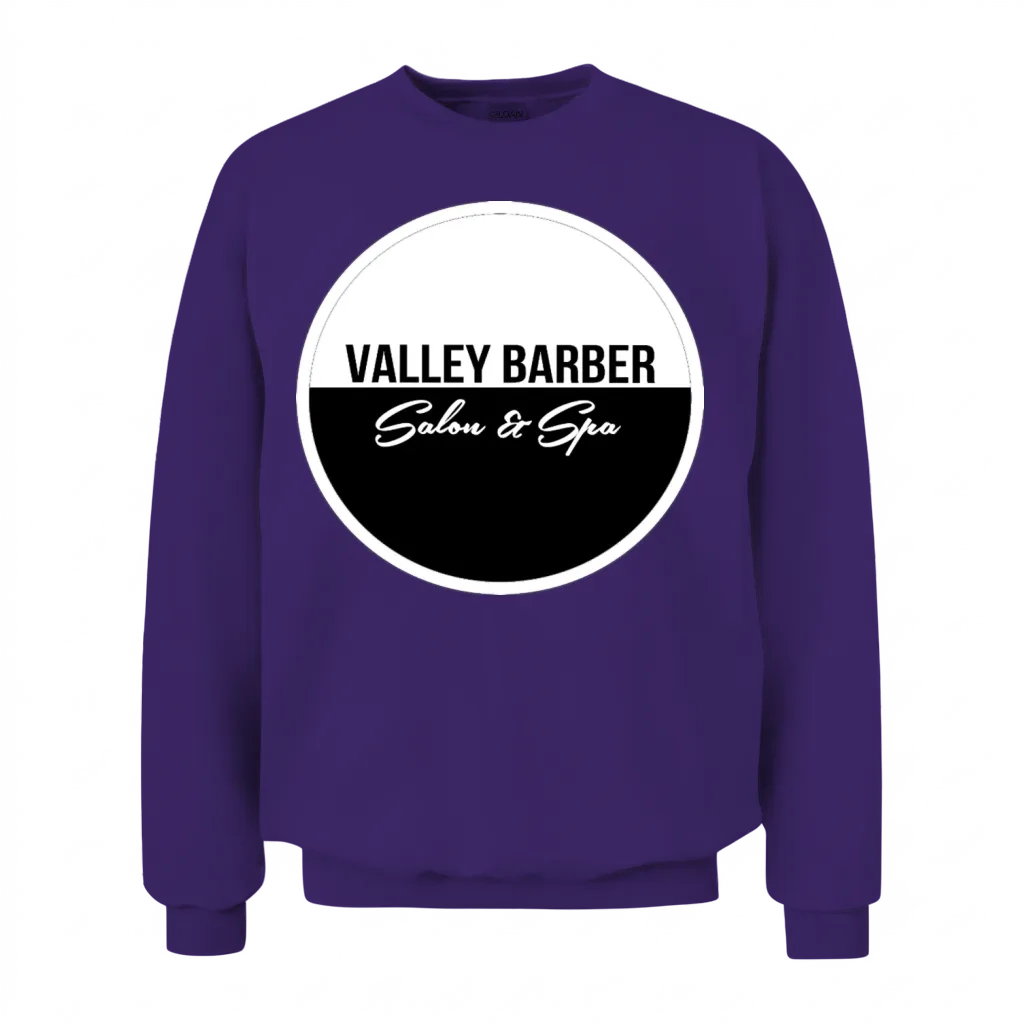 Valley Barber Salon & Spa β Hair Beauty Unisex Sweatshirt - Purple