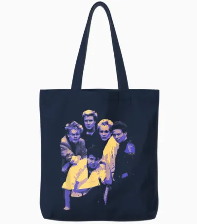 Tv Times Duran Duran Bandporträt, Blau, 1983 Tote Bags - Navy