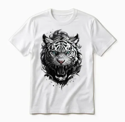 Fanny, Beautiful Tiger Design .cool Tiger Design Unisex T-Shirt - White
