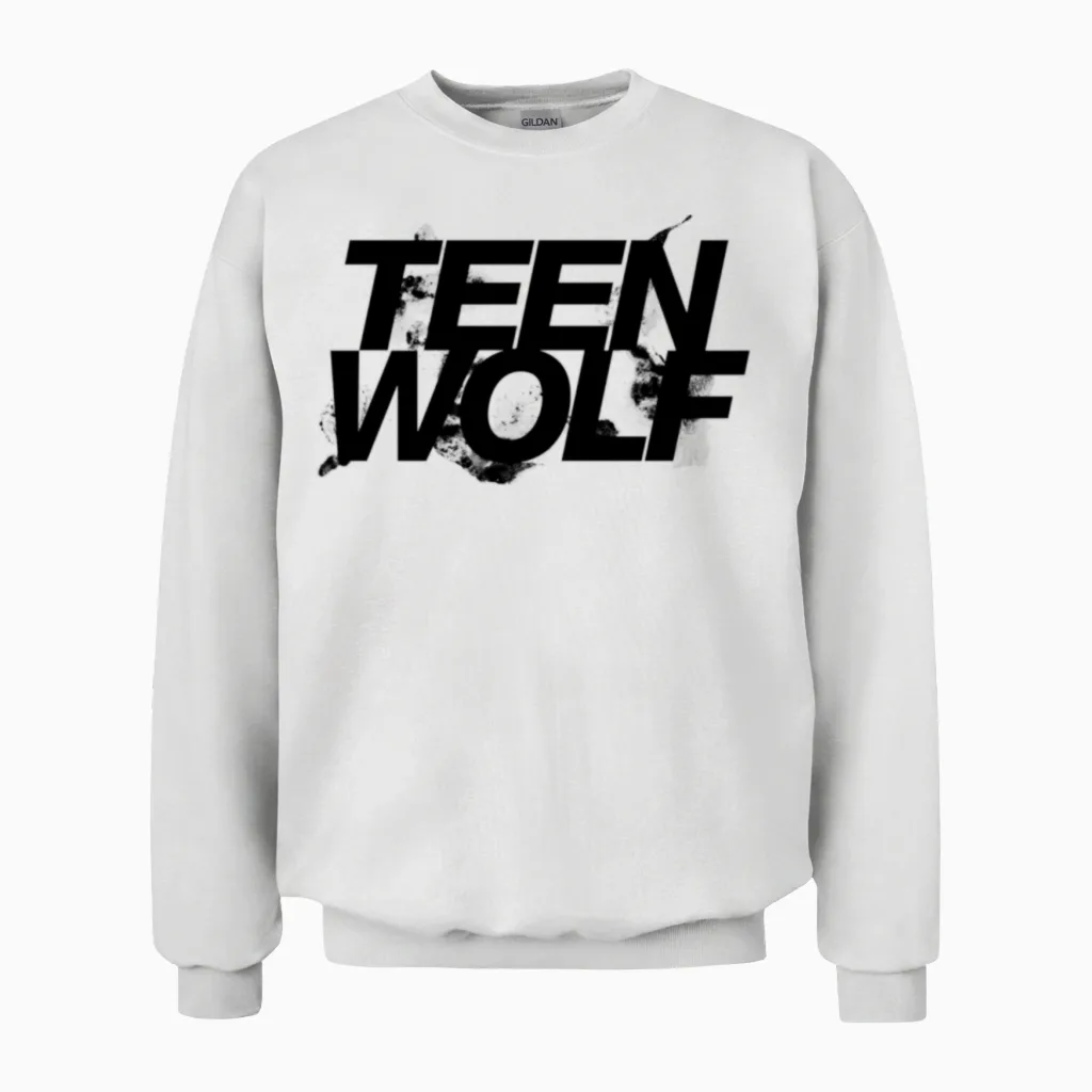 Teen Wolf Wildlife Unisex Sweatshirt in White
