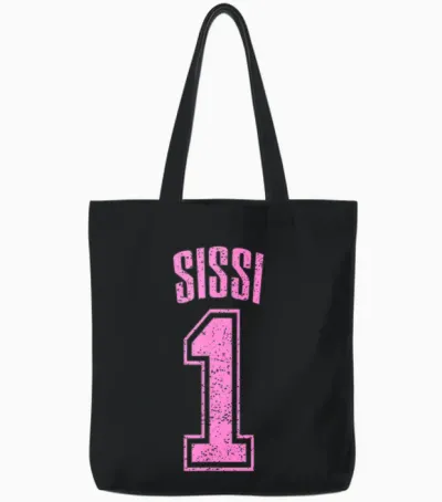 Sissi Supporter Number 1 Größter Fan Tote Bags - Black