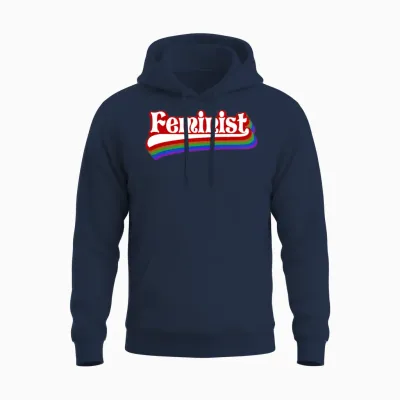 Feminist Vintage Retro Unisex Hoodie - Navy