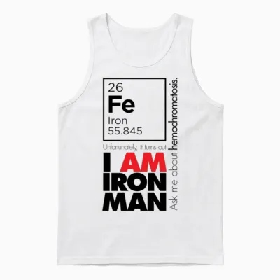 Hemochromatosis Awareness Unisex Tank Top - White