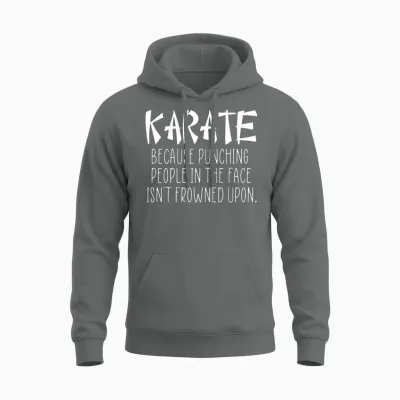 Karate Funny Quote Unisex Hoodie - Graphite Heather