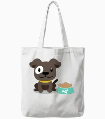 Dog Tote Bags - White