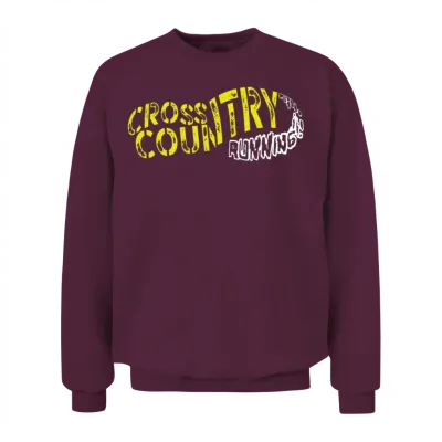 Xc Cross Country Running Unisex Sweatshirt - Maroon