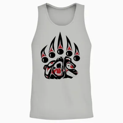 Native American Bear Claw Gift Unisex Tank Top - Ash