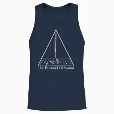 Funny Bassoon for Bassoonist Unisex Tank Top - Navy