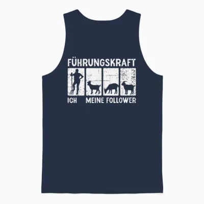 Ziege Führungskraft Ziegenbock Landwirtin Ziegen Unisex Tank Top - Navy