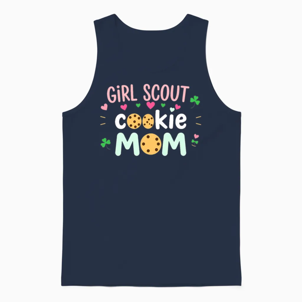 Girl Scout Cookie Mom Unisex Tank Top in Navy