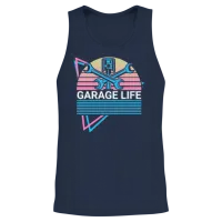 Funny Mechanic Retro — Mechanics Gift Unisex Tank Top - Navy – 2