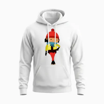 Sneaky Sasquatch Head Unisex Hoodie - White