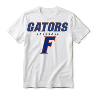 Florida Gator Baseball - Gators Baseball, Unisex T-Shirt - White