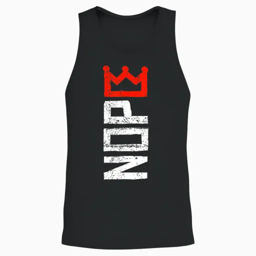 Protest Sign No Kings Nope Unisex Tank Top - Black