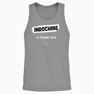 Indochine Swans Men Women and Children T-Shirt, Black, S Unisex Tank Top - Sport Grey