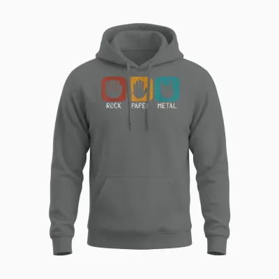 Heavy Metal Music - Rock On Unisex Hoodie - Graphite Heather