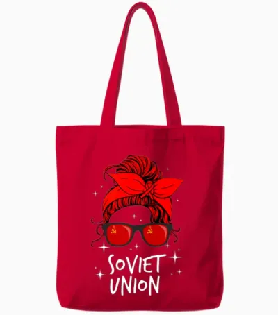 Soviet Union Tote Bags - Red