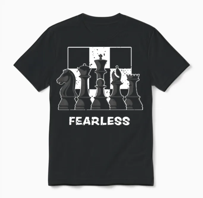 Fearless - Chess Unisex T-Shirt - Black