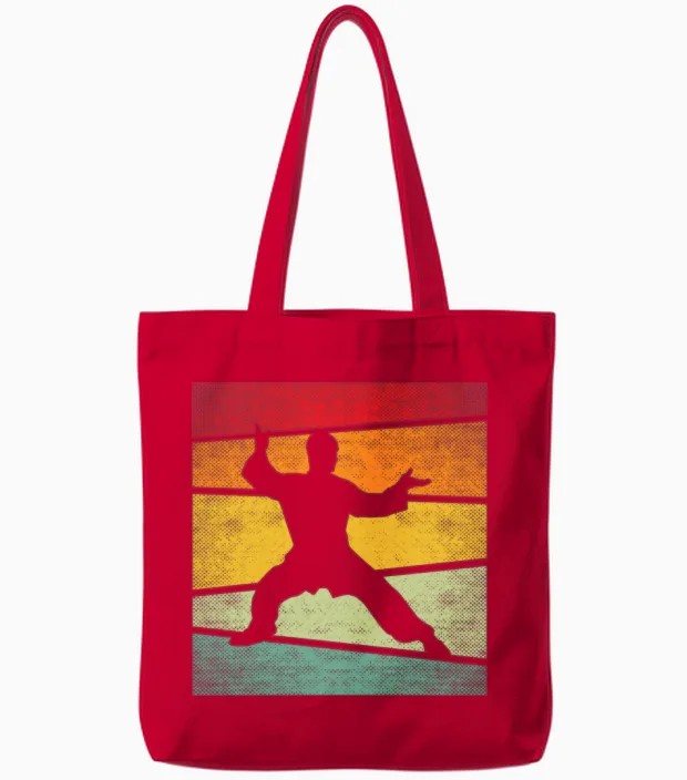 Mma Retro Boxing & Gift Tote Bags in Red