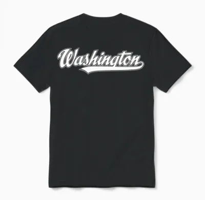 Washington Unisex T-Shirt - Black