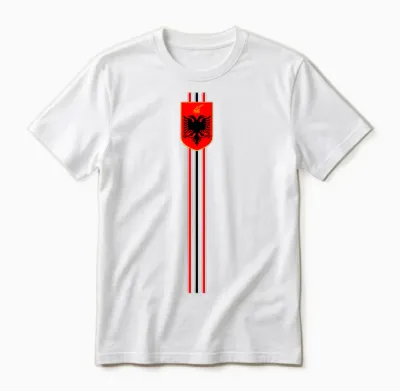 Albania Davil Dignal Albania Vintage Albaner Kosovo Unisex T-Shirt - White
