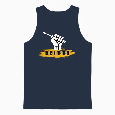 Hand & Screwdriver Small Logo Polish Electrician Unisex Tank Top - Navy