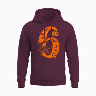 Number 6 Funny Meme Saying 6 7 Six Seven Halloween Costume Unisex Hoodie - Maroon