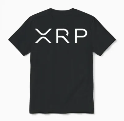 Xrp White Unisex T-Shirt - Black
