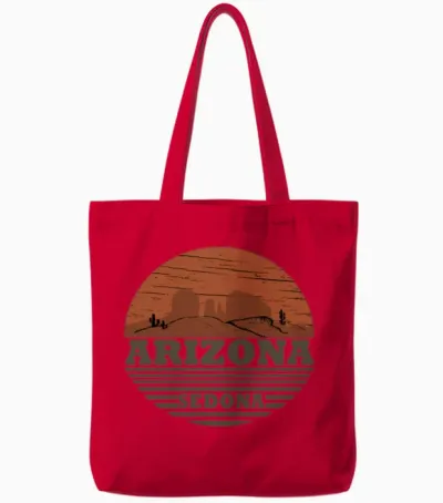 Arizona Sedona Tote Bags - Red