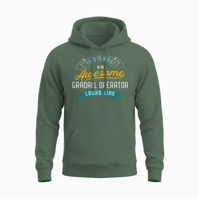 Gradall Operator Awesome Job Occupation Unisex Hoodie - Military Green