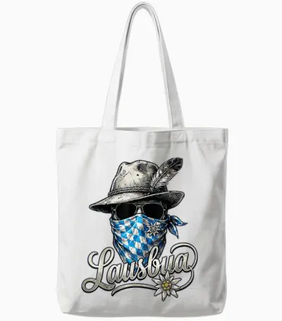 Lausbua Shirt Kinder Trachtenshirt Herren Trachten Tote Bags - White