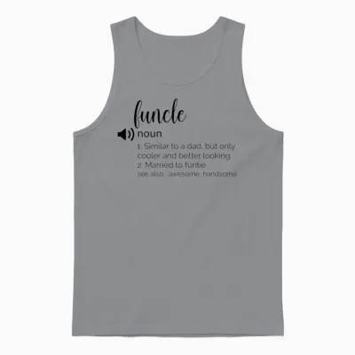Funny Funcle Definition Unisex Tank Top - Sport Grey