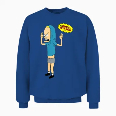 Beavis and Butt-Head the Great Cornholio T-Shirt, Gray, S Unisex Sweatshirt - Royal