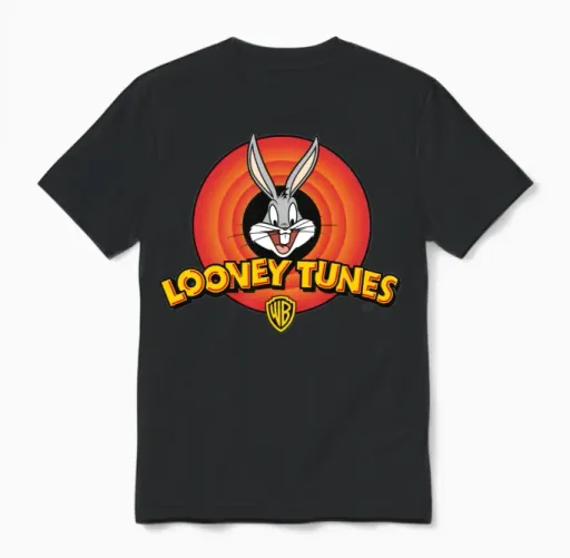 Looney Tunes Bugs Bunny Easter Gift Unisex T-Shirt in Black